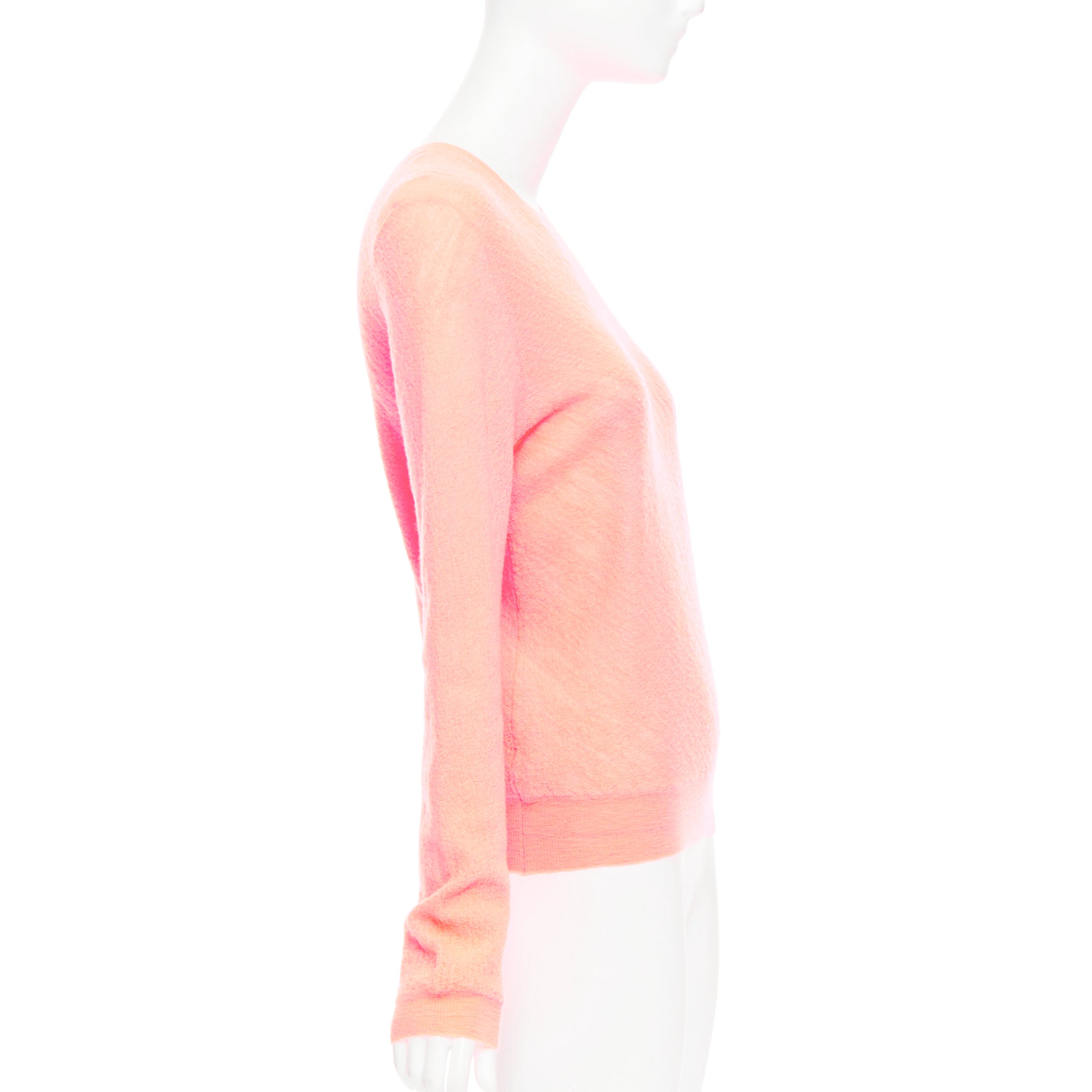 Celine Neon Coral Sweater - 4