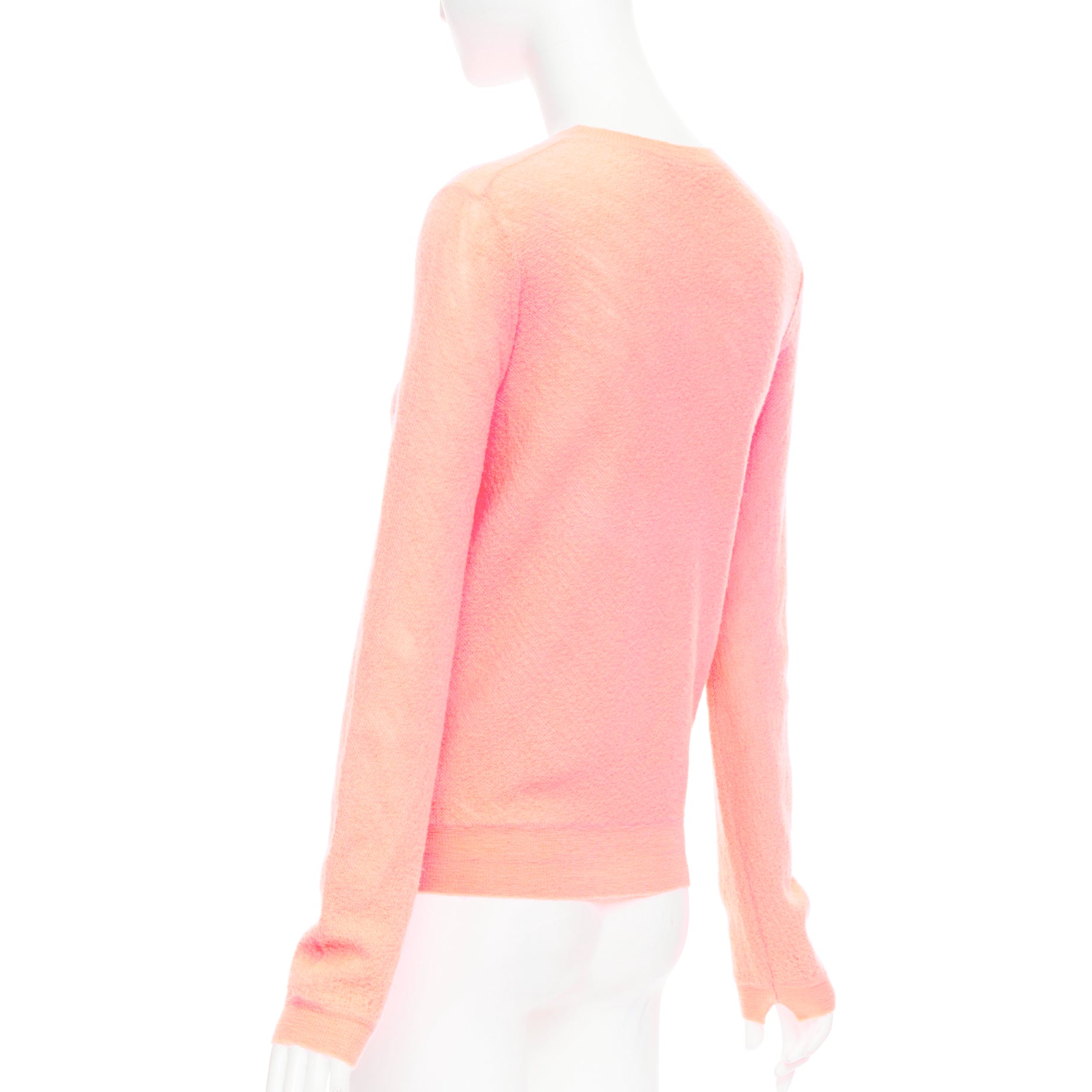 Celine Neon Coral Sweater - Detail 1