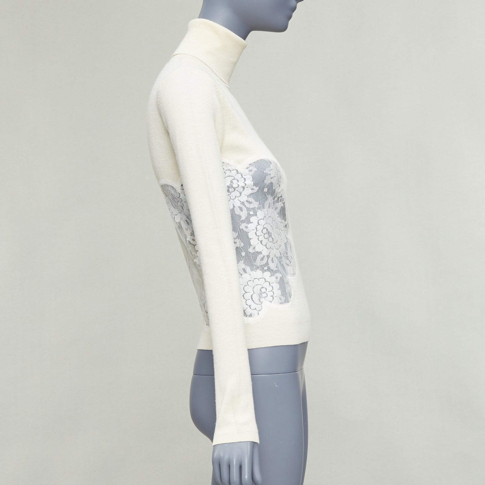 D&g Floral Lace Turtleneck - 4