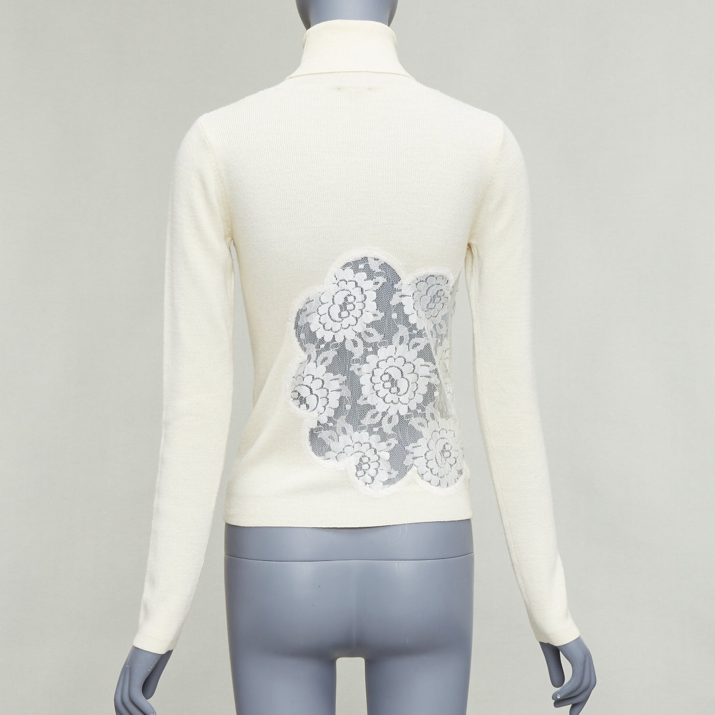 D&g Floral Lace Turtleneck - Side view
