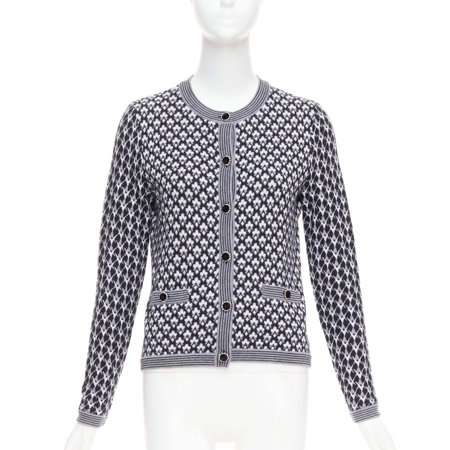 Chanel Velvet Button Cardigan