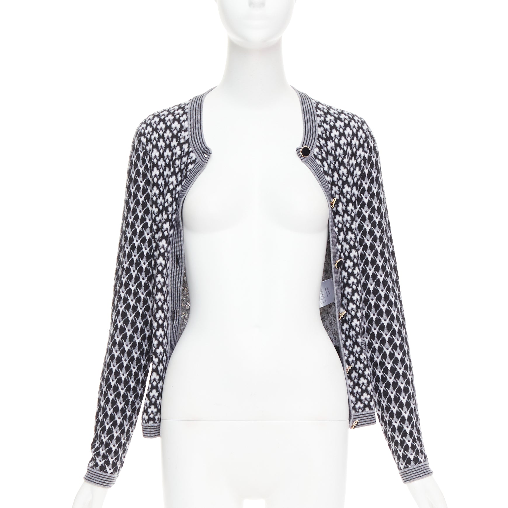 Chanel Velvet Button Cardigan - Image 6