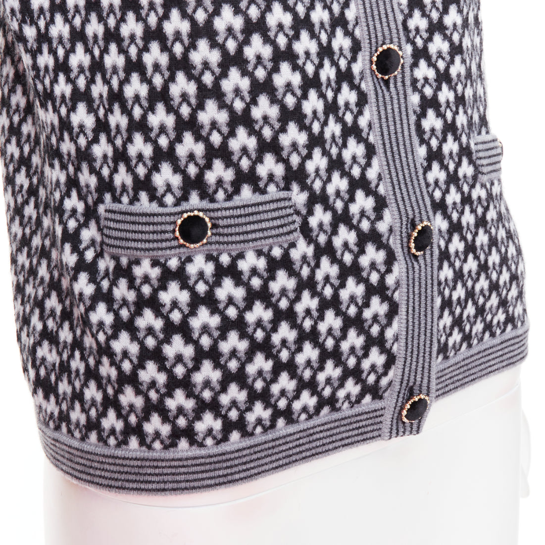 Chanel Velvet Button Cardigan - Image 10
