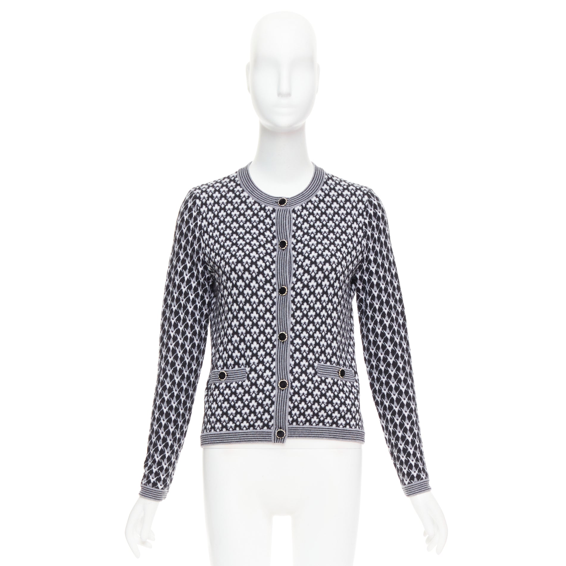 Chanel Velvet Button Cardigan - Image 12