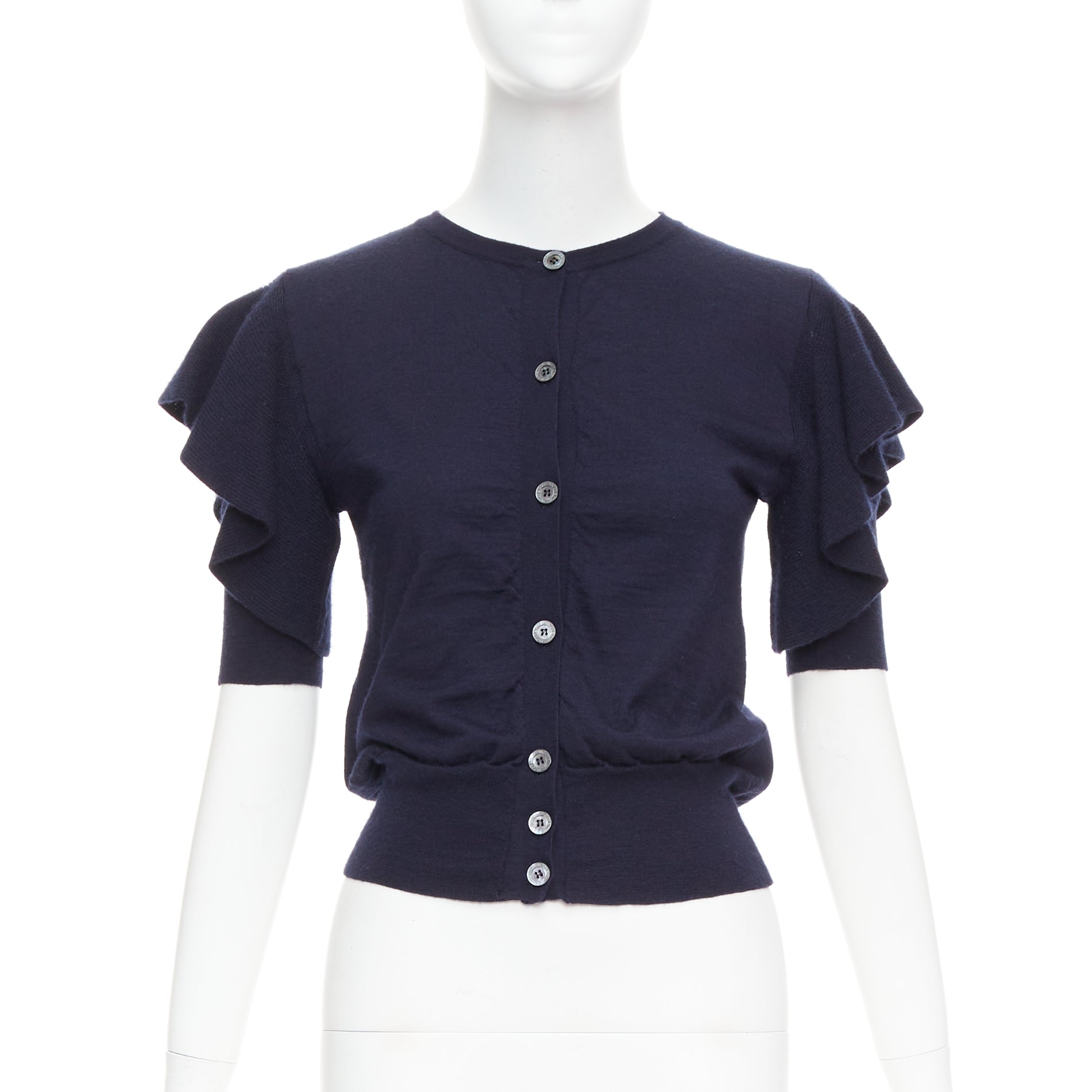 Viktor & Rolf Ruffle Sleeve Cardigan