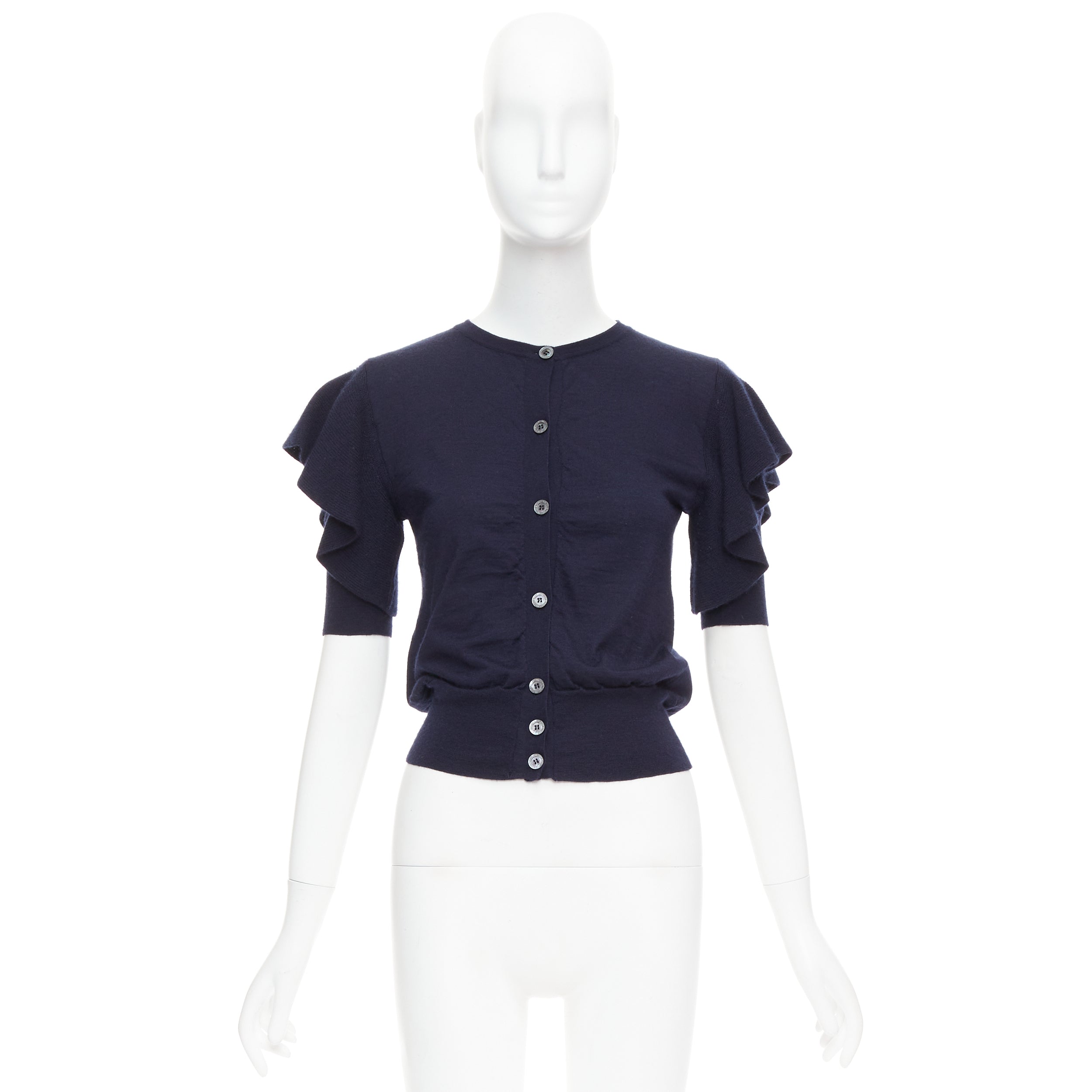 Viktor & Rolf Ruffle Sleeve Cardigan - Image 12