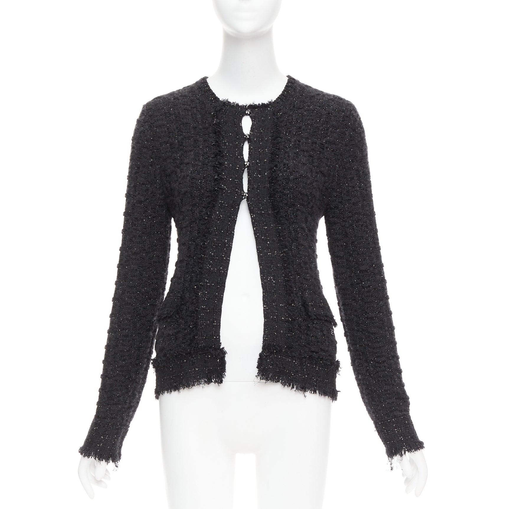 Chanel Metallic Tweed Cardigan