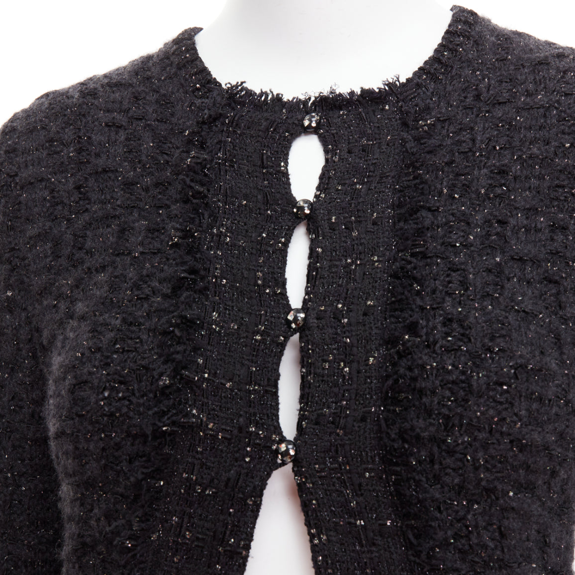 Chanel Metallic Tweed Cardigan - Image 10