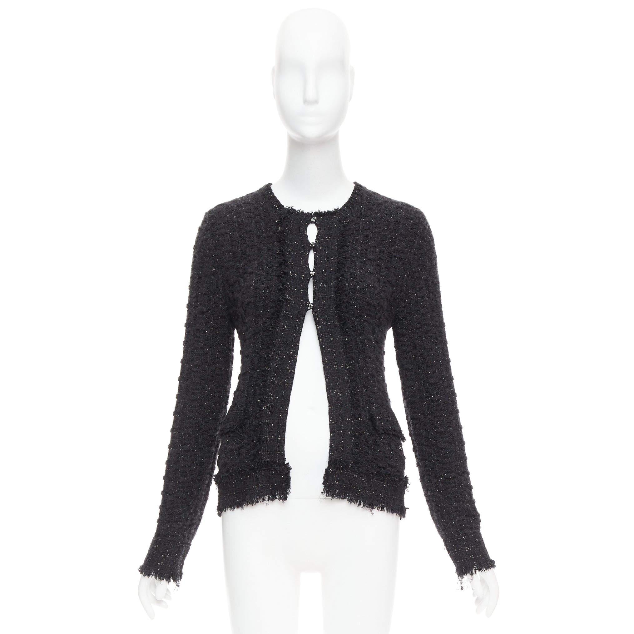 Chanel Metallic Tweed Cardigan - Image 12