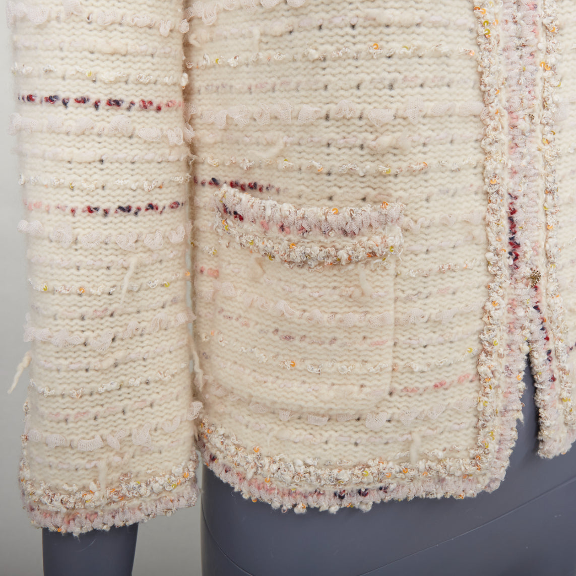 Chanel Boucle Tweed Cardigan - Image 10