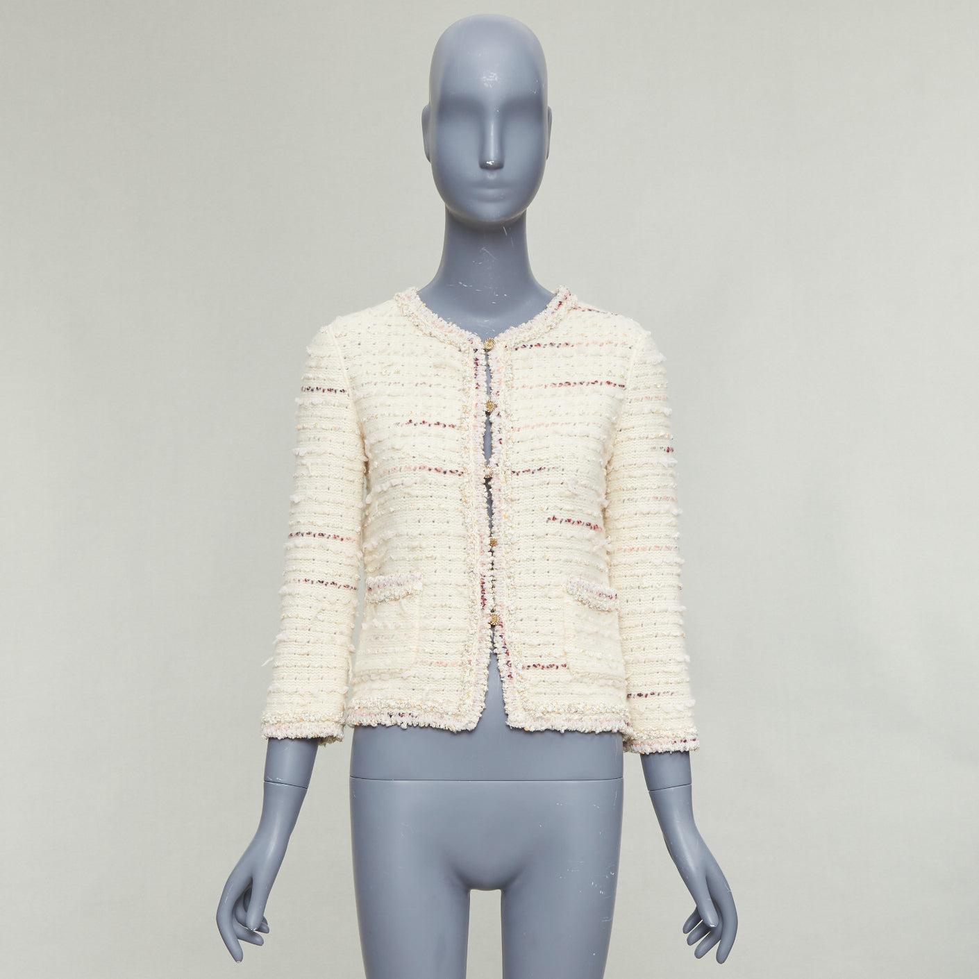 Chanel Boucle Tweed Cardigan - Image 12