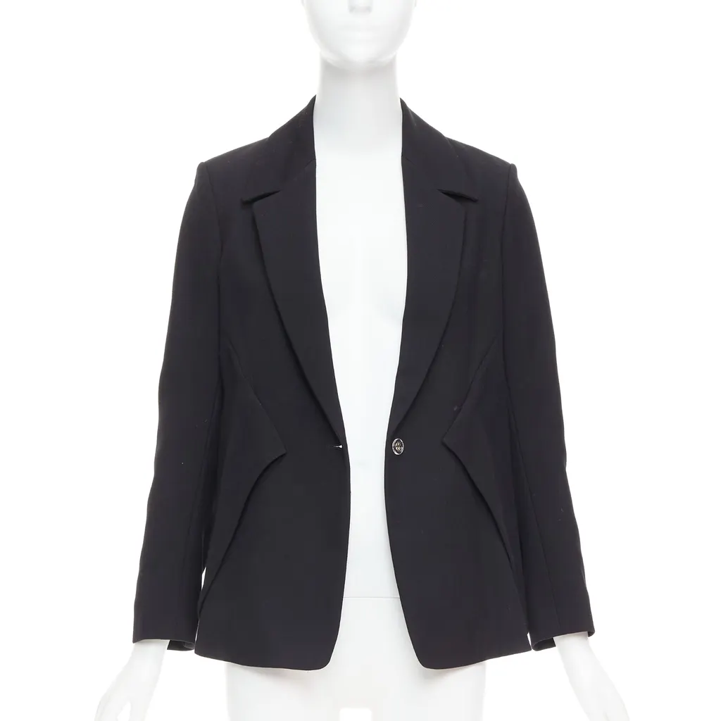 Yves Saint Laurent Deconstructed Blazer Black Wool Very good - Inside View