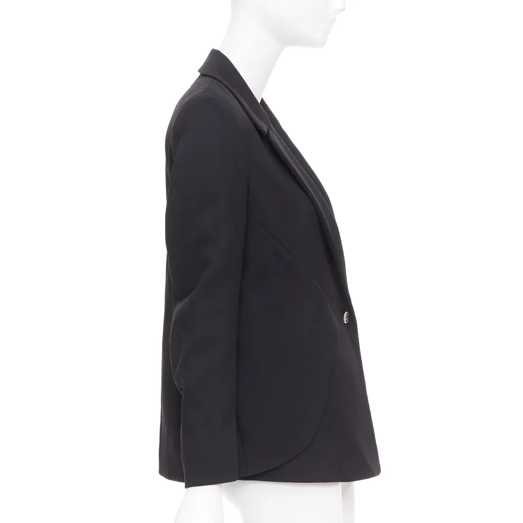 Yves Saint Laurent Deconstructed Blazer Black Wool Very good - Box View