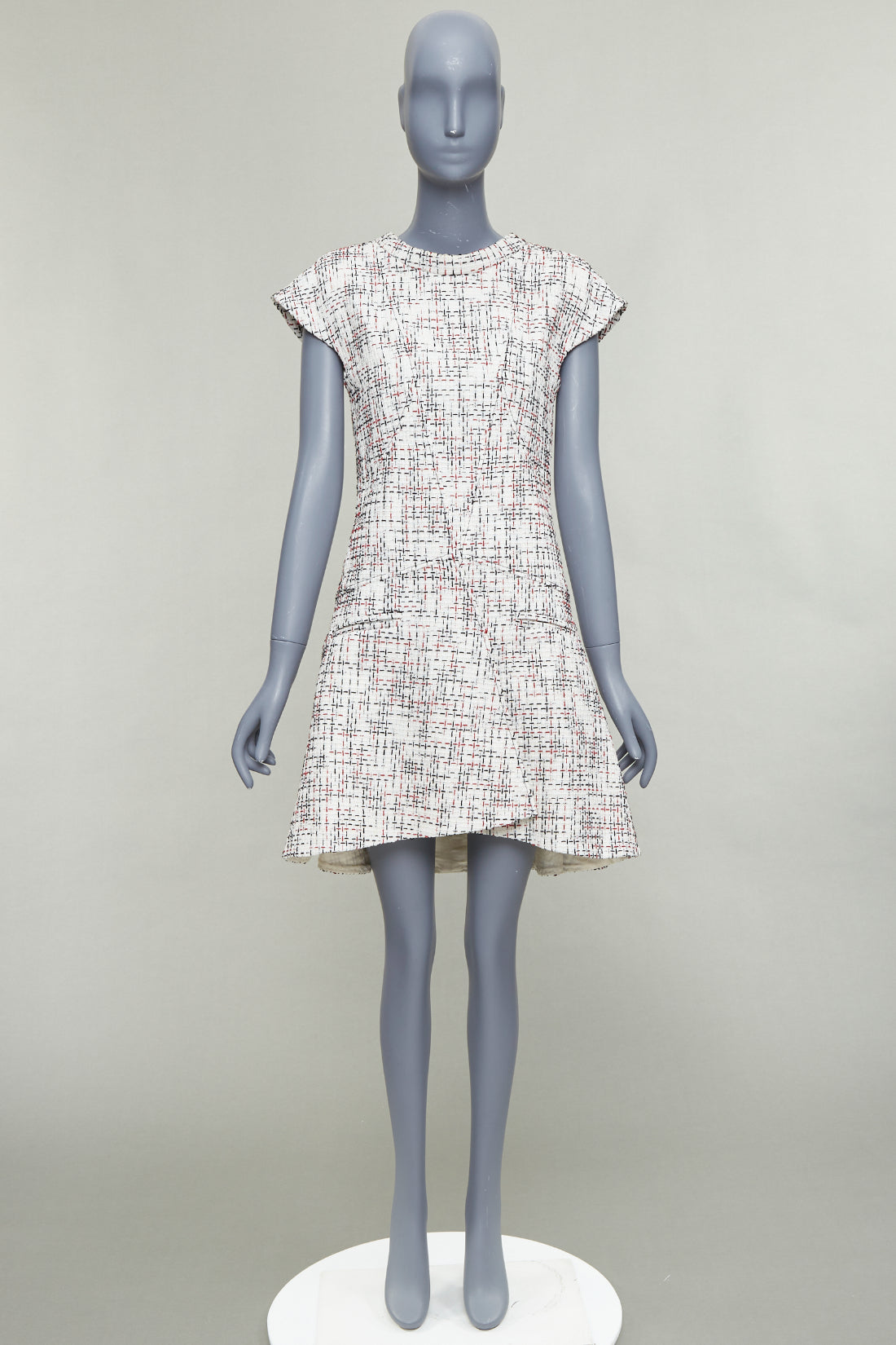 Chanel Lattice Tweed Dress - Image 11