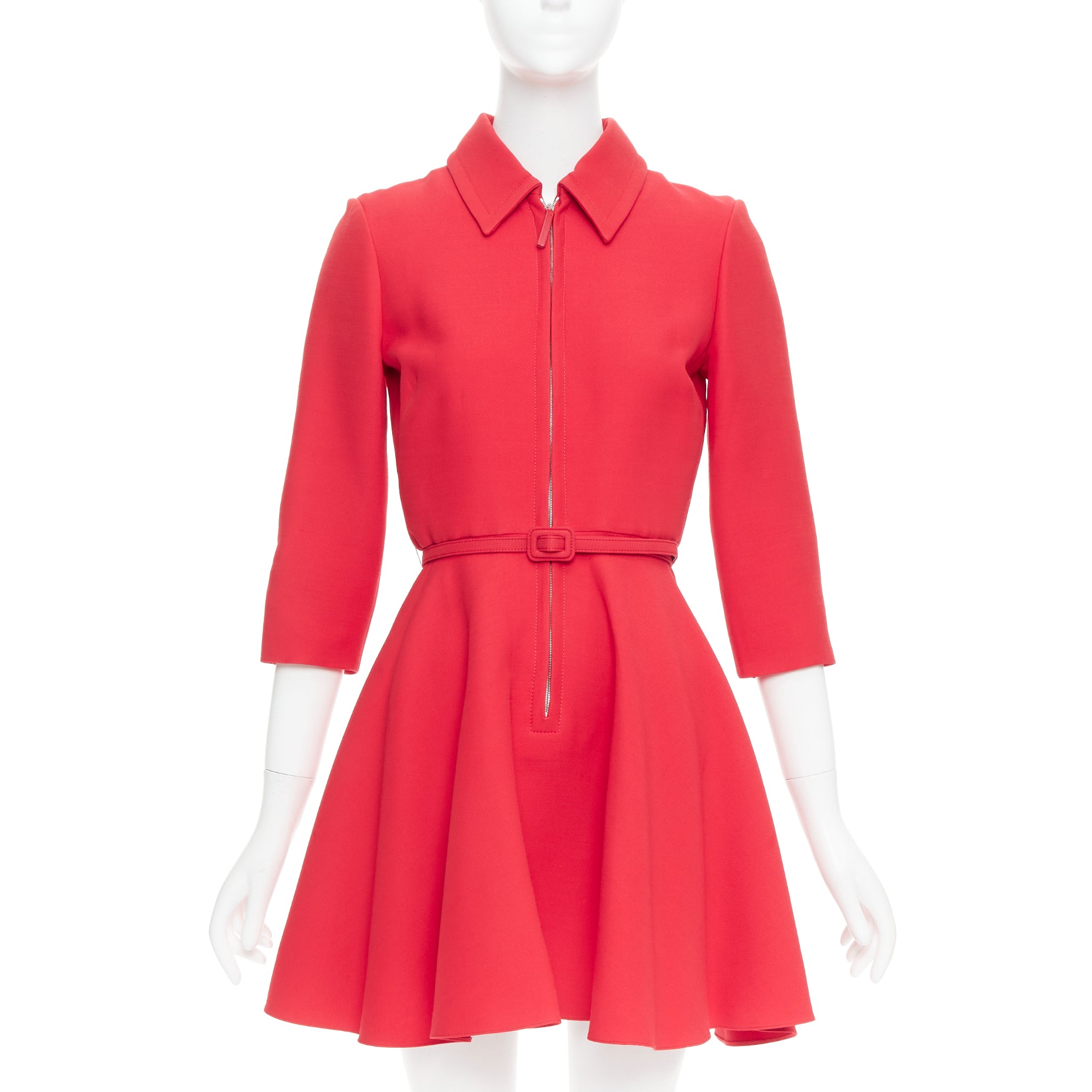 Dior Half Zip Flare Dress