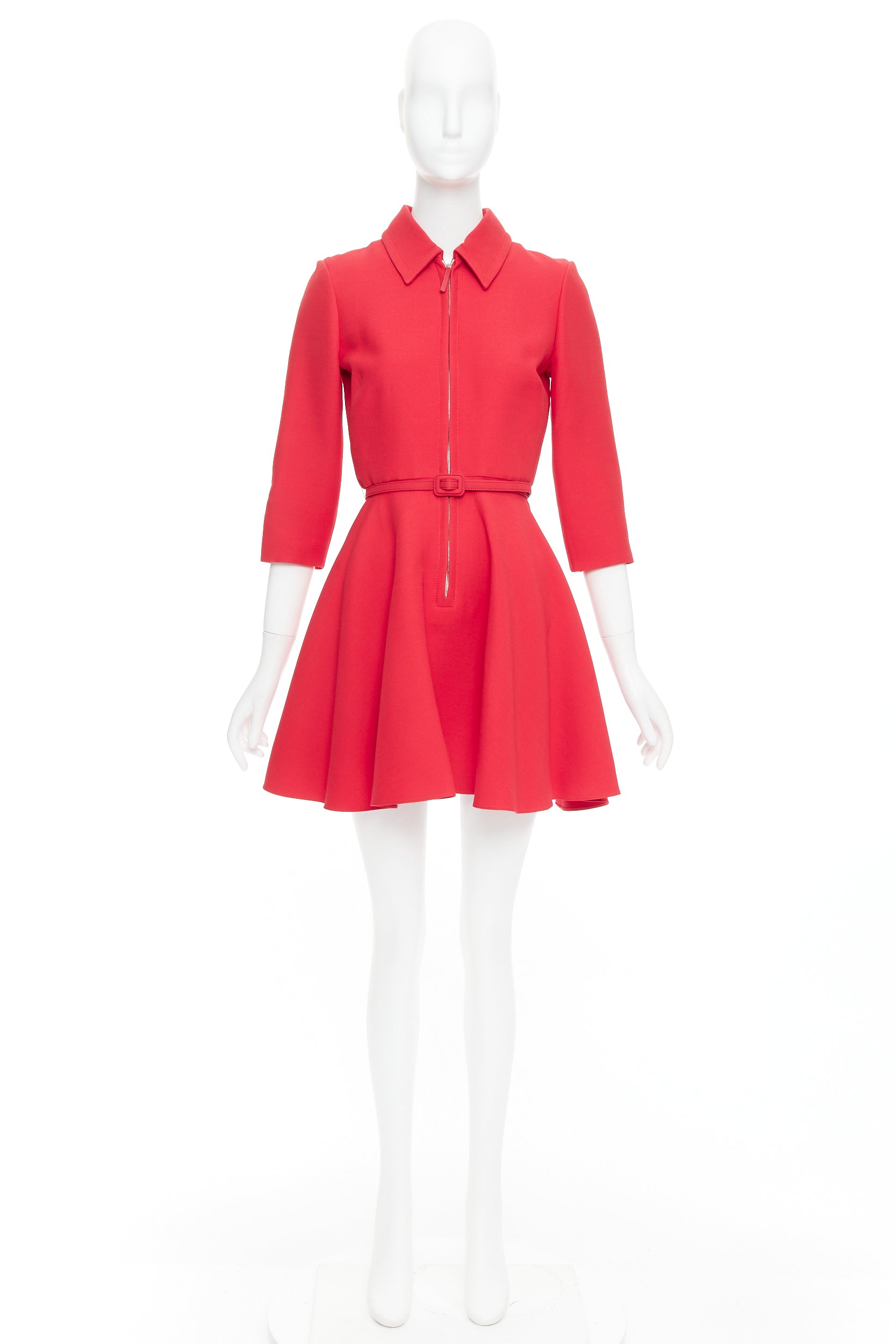 Dior Half Zip Flare Dress - Image 11