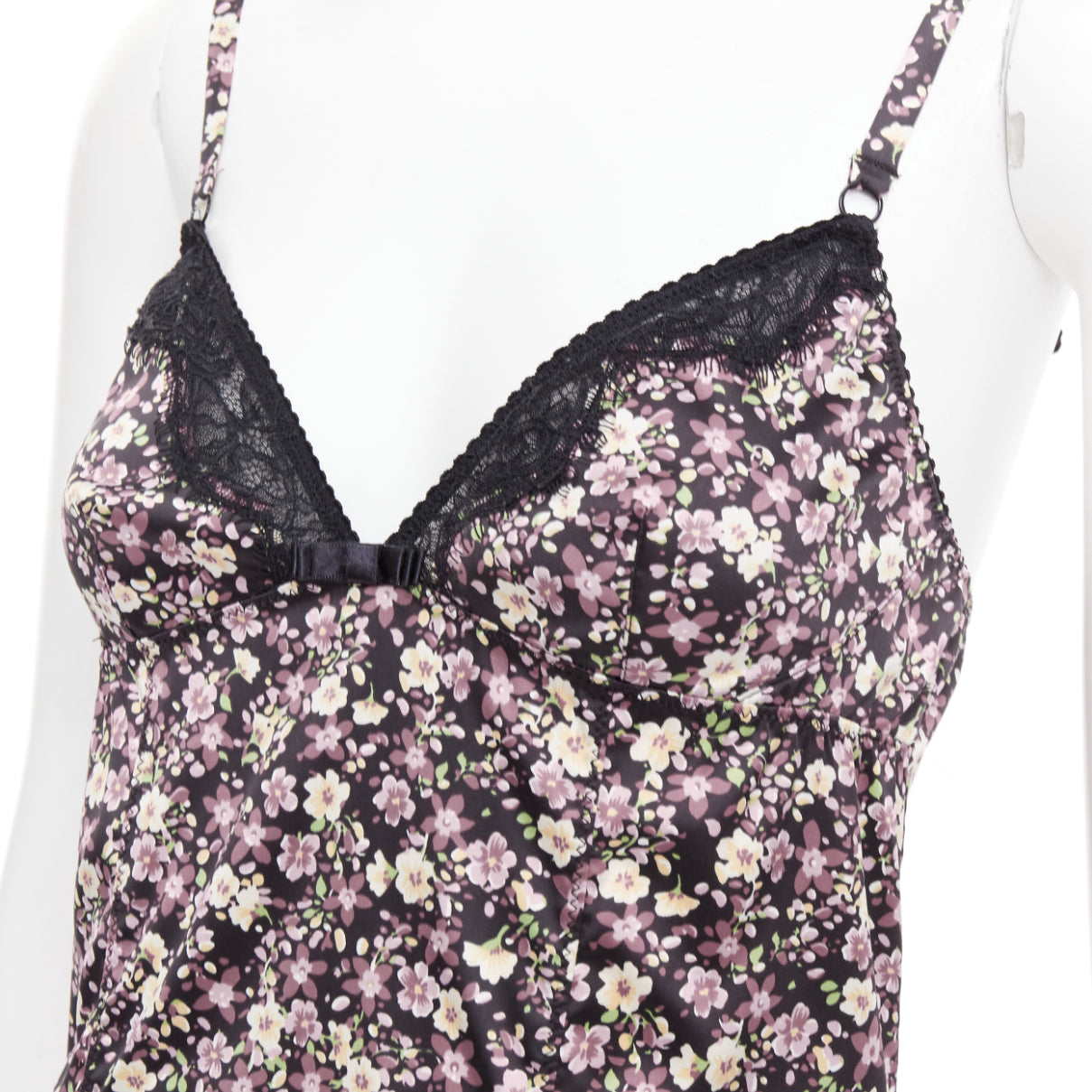 D&g Floral Slip Dress - Back view