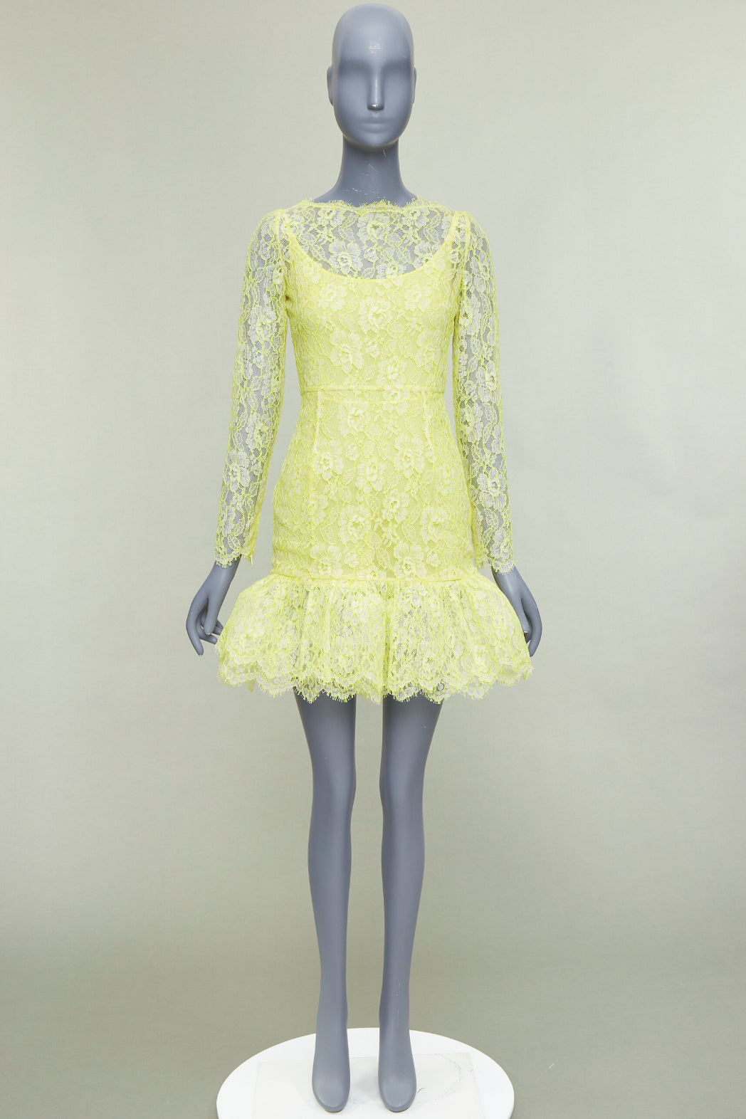 Valentino Lace Tulle Mini Dress - Image 11