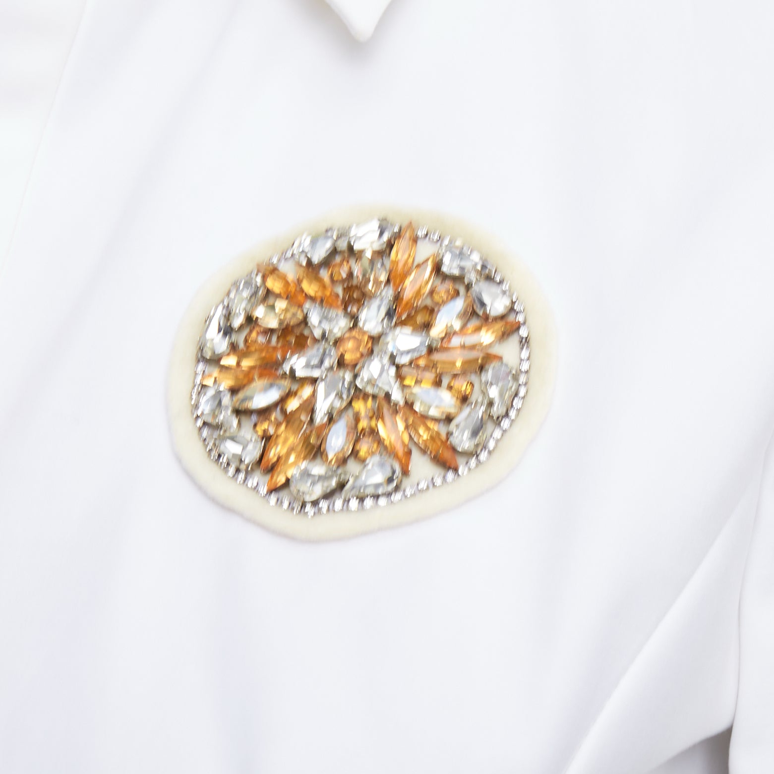 Dior Crystal Brooch Dress - Back view