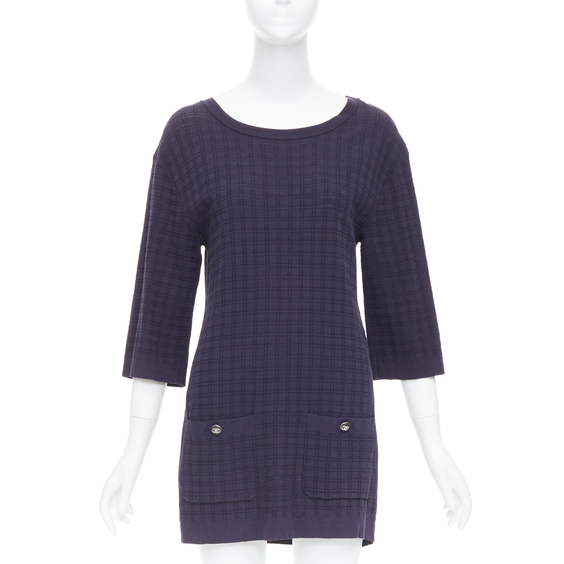 Chanel Grid Knit Mini Dress