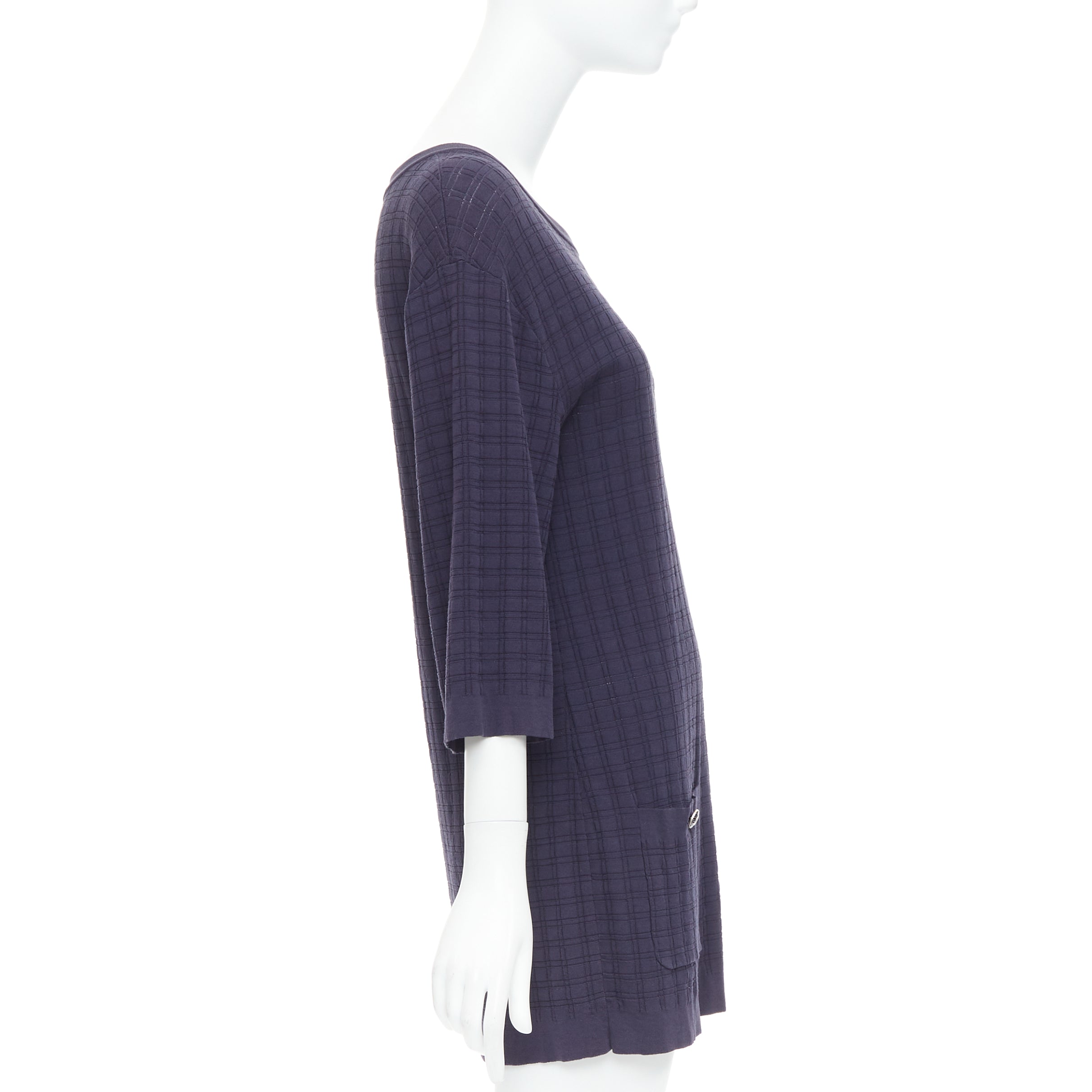 Chanel Grid Knit Mini Dress - 4