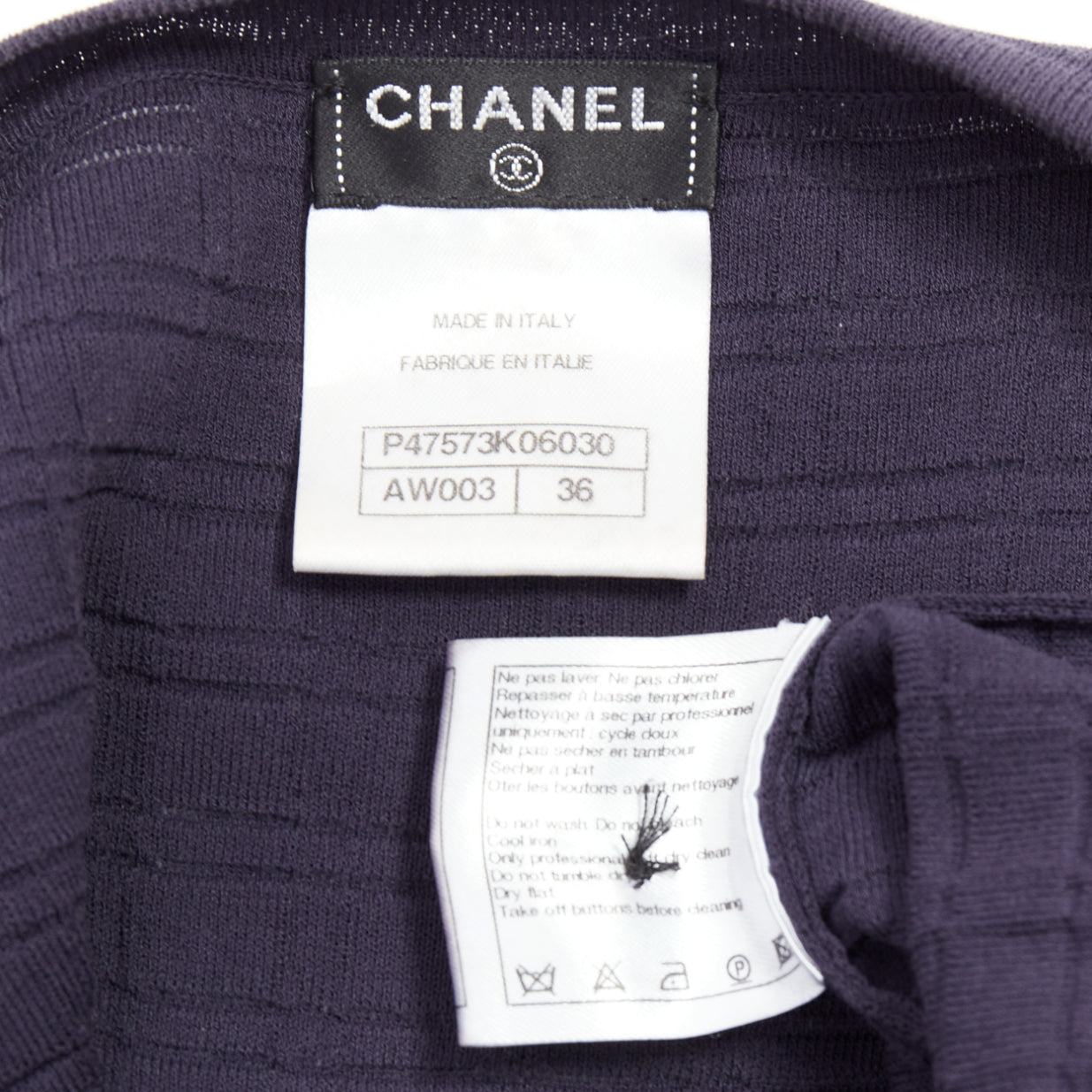 Chanel Grid Knit Mini Dress - Image 10