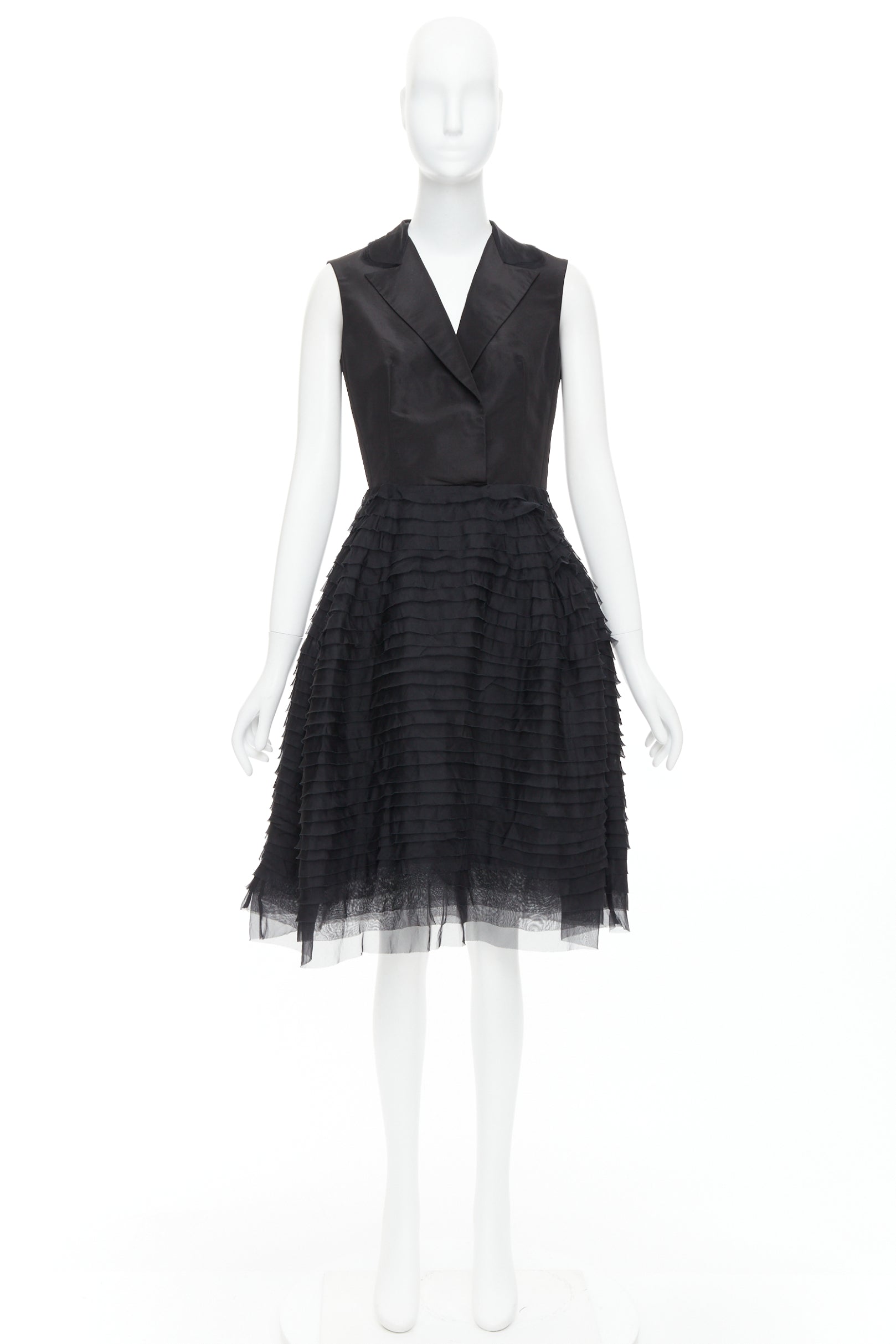 Oscar De La Renta Tiered Puff Dress - Image 11