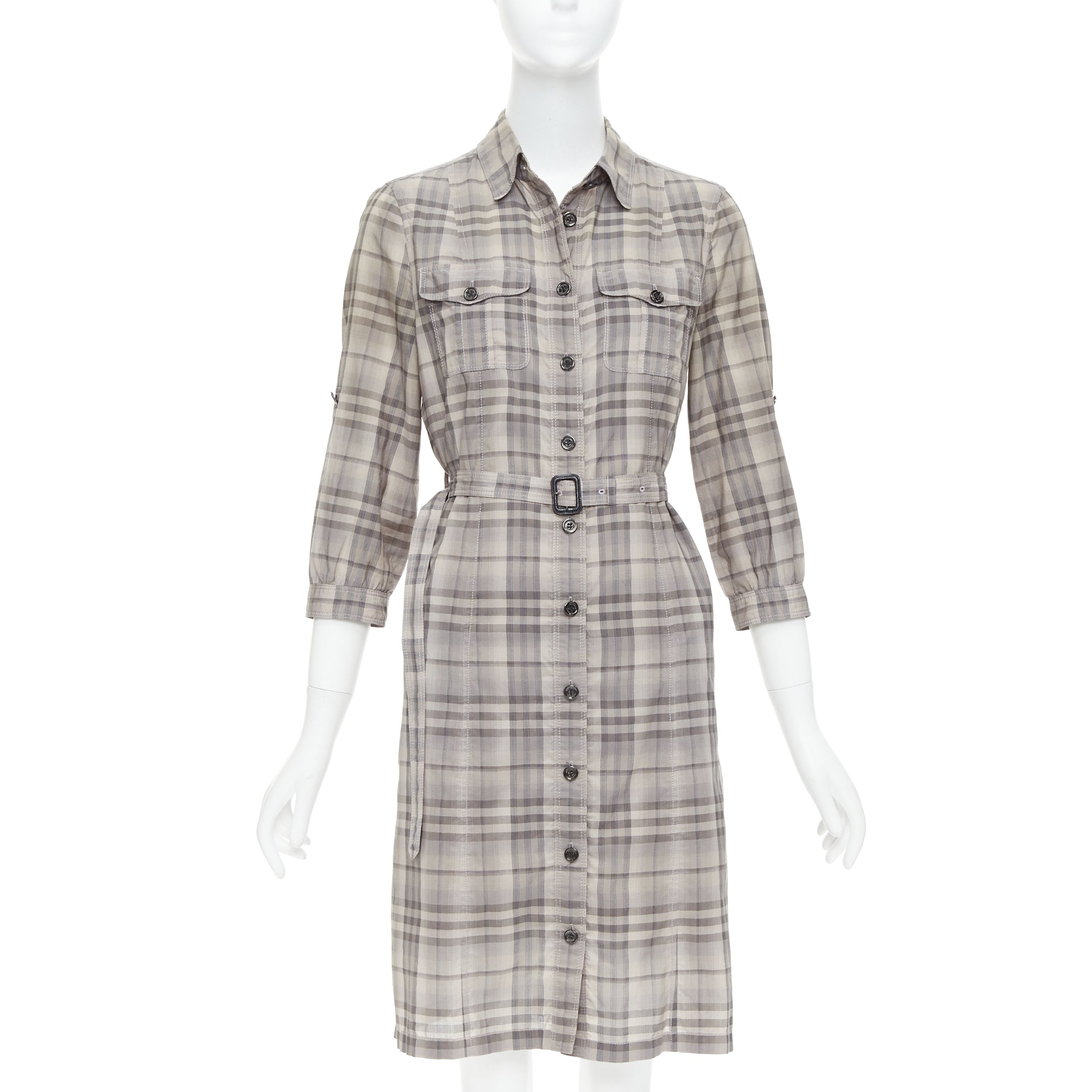 Burberry Cowhide Shirt Dress