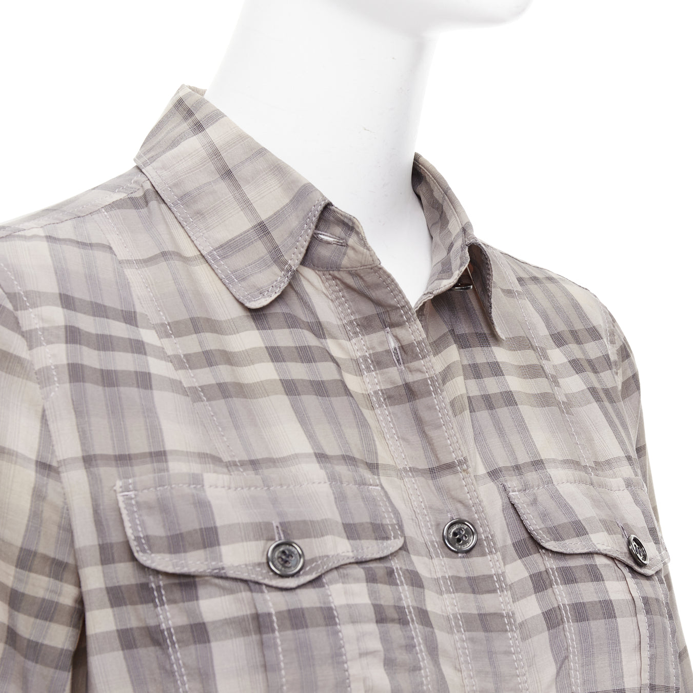 Burberry Cowhide Shirt Dress - Detail 2