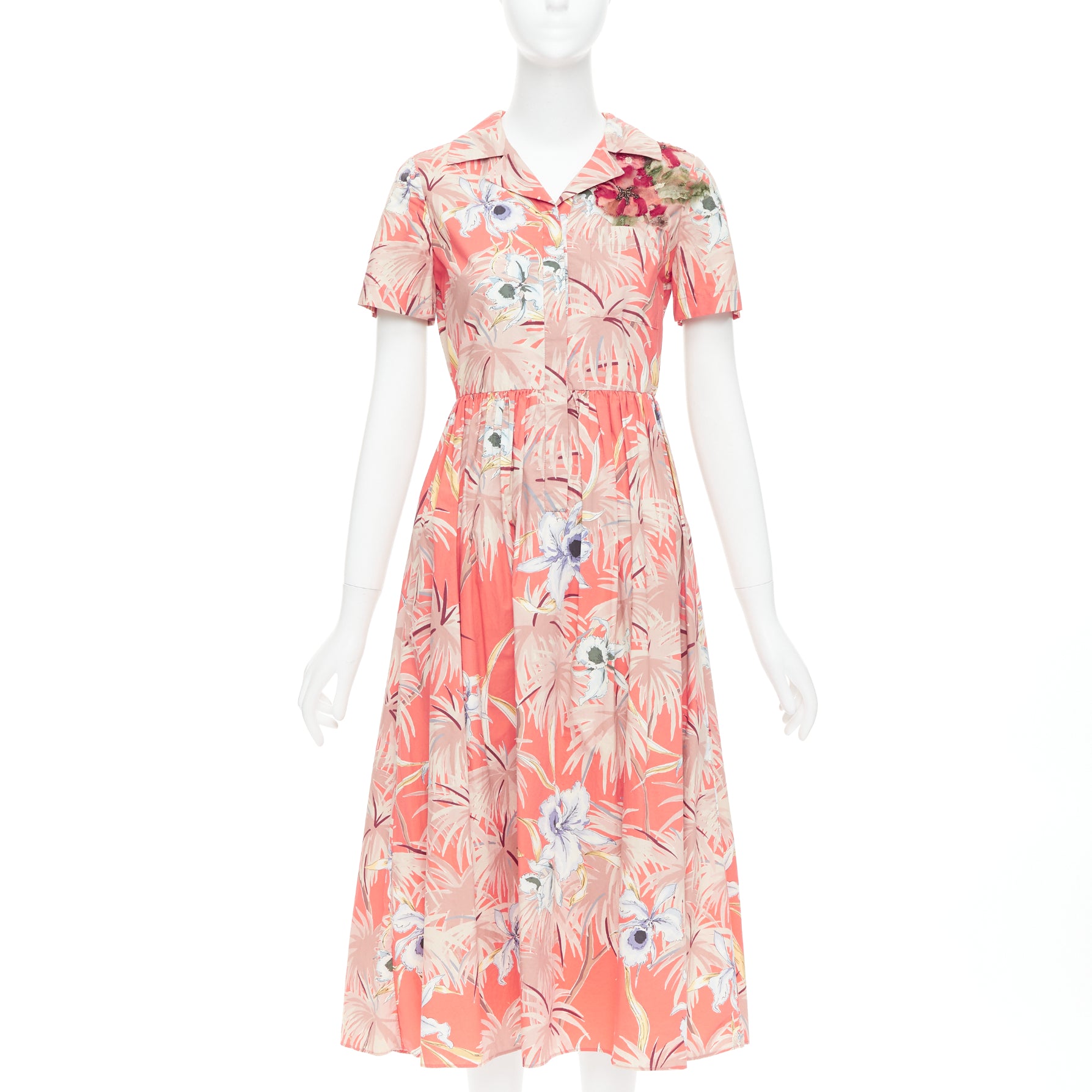Valentino Garavani Tropical Applique Dress