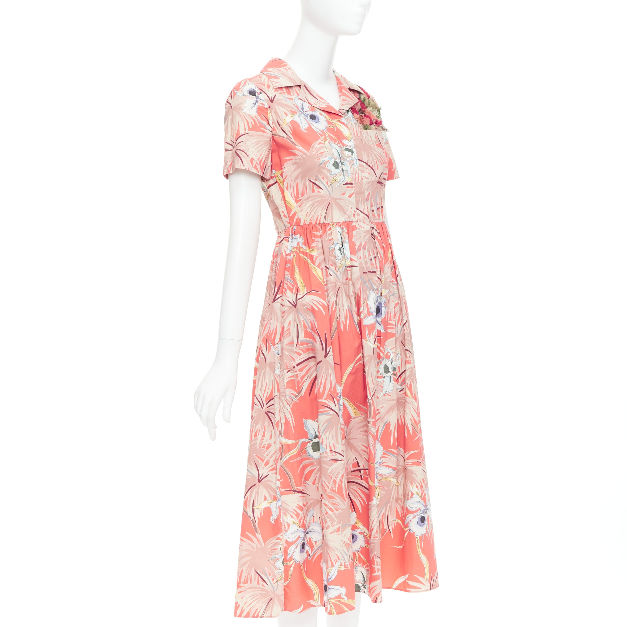 Valentino Garavani Tropical Applique Dress - Image 6