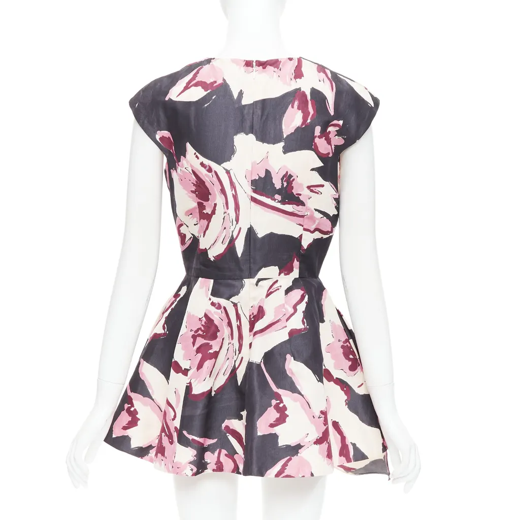 Dior Floral Tie Dress Beige Silk Fair - Box View
