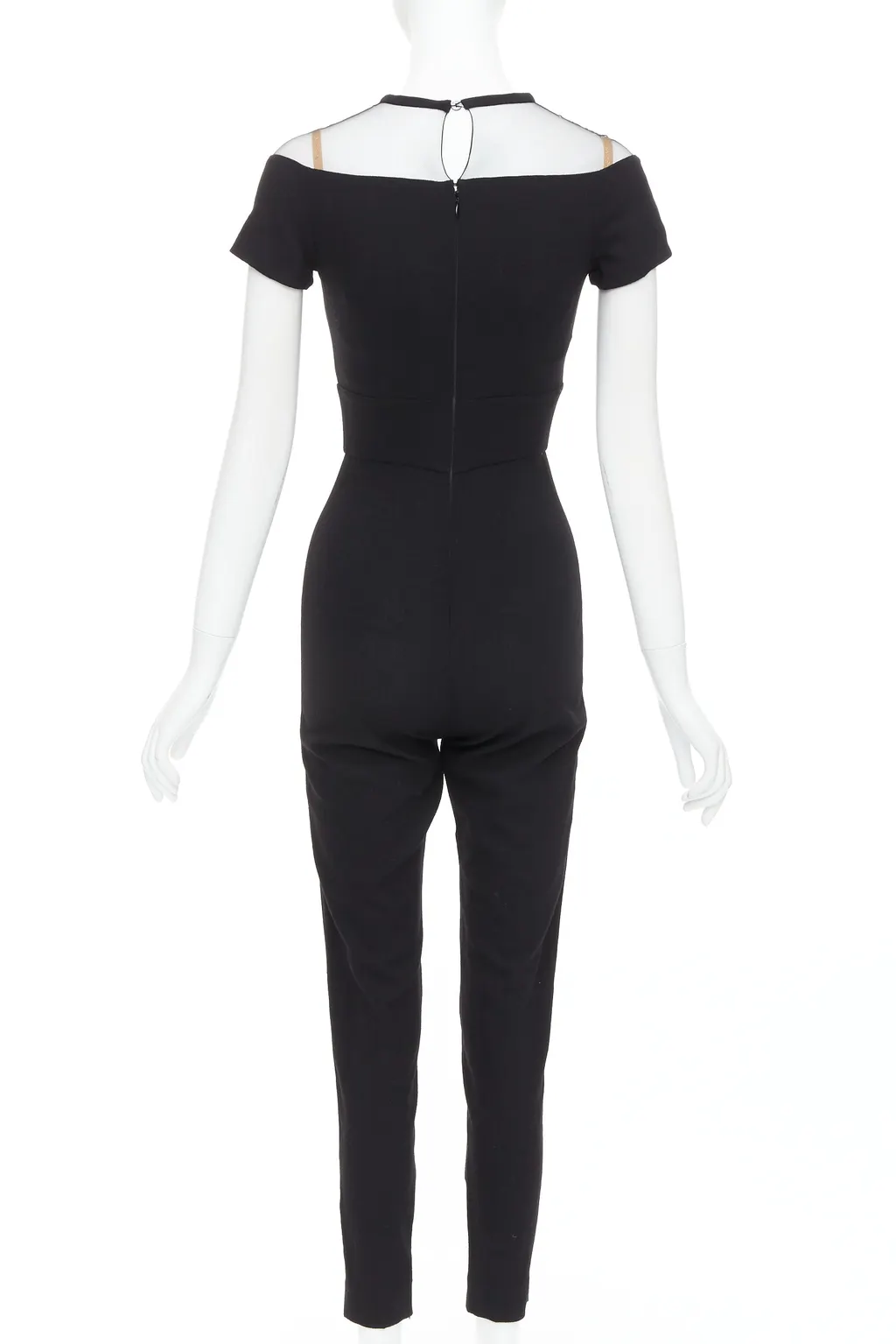 La Perla Sheer Wool Jumpsuit Black Wool Never worn, with tag - Box View
