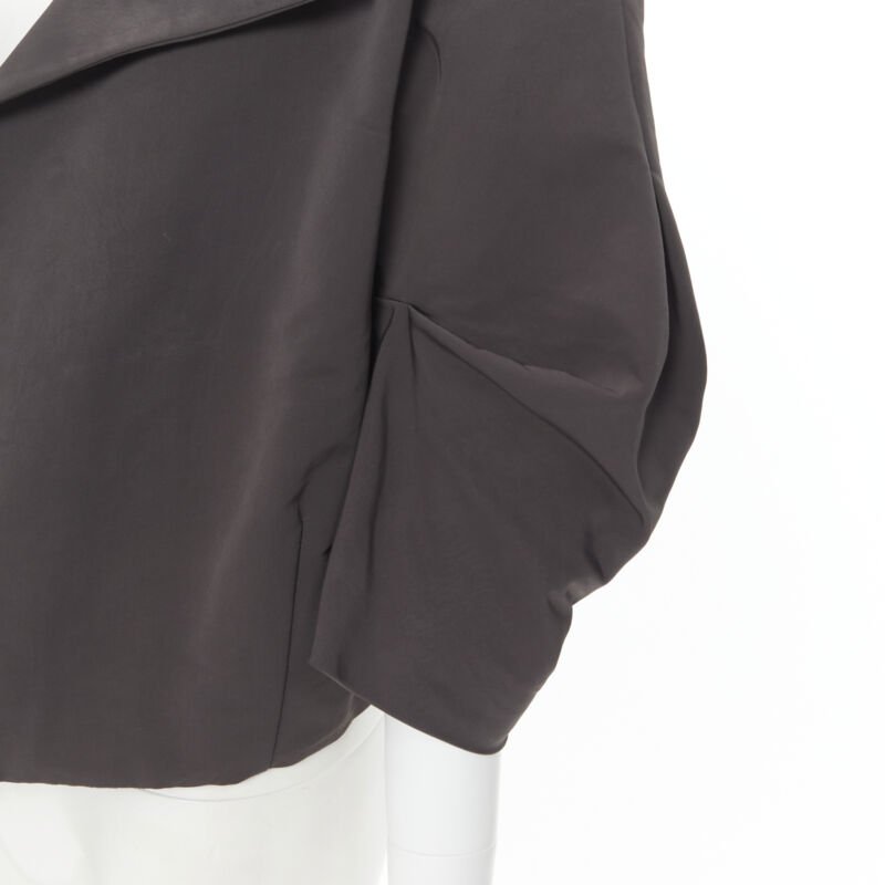 Marni Grey Cocoon Sleeve Jacket - Back view