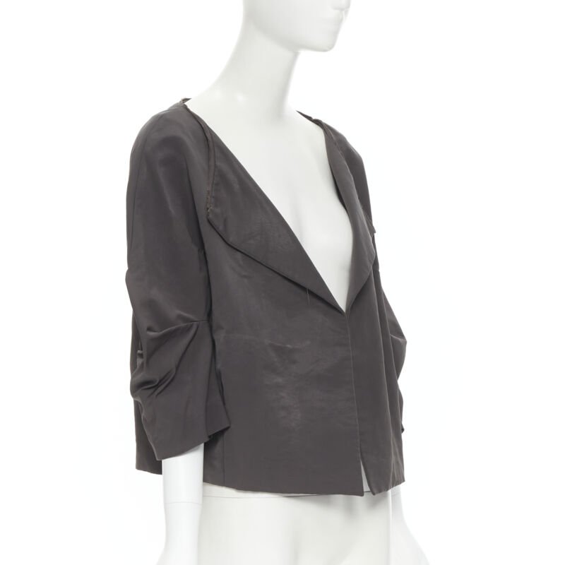 Marni Grey Cocoon Sleeve Jacket - Image 6