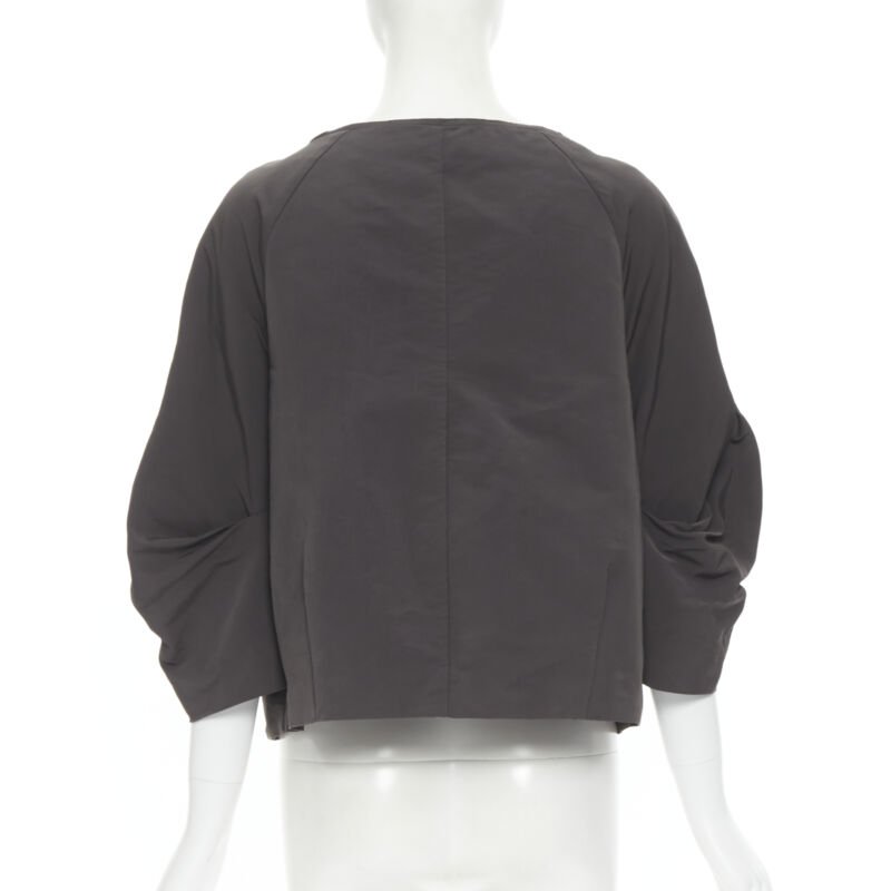 Marni Grey Cocoon Sleeve Jacket - Side view