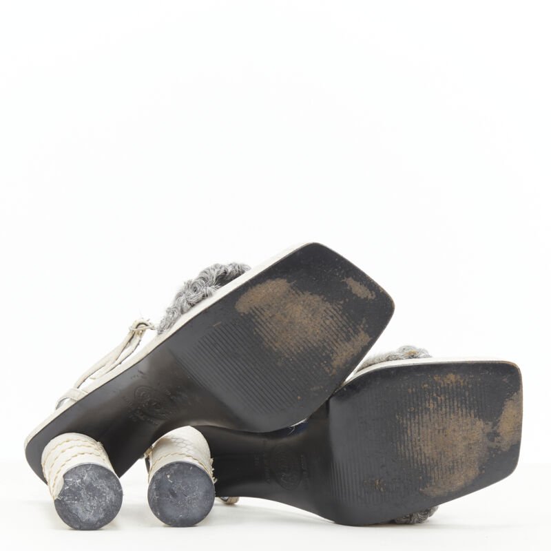 Gianni Versace Shearling Cone Sandals - Detail 1