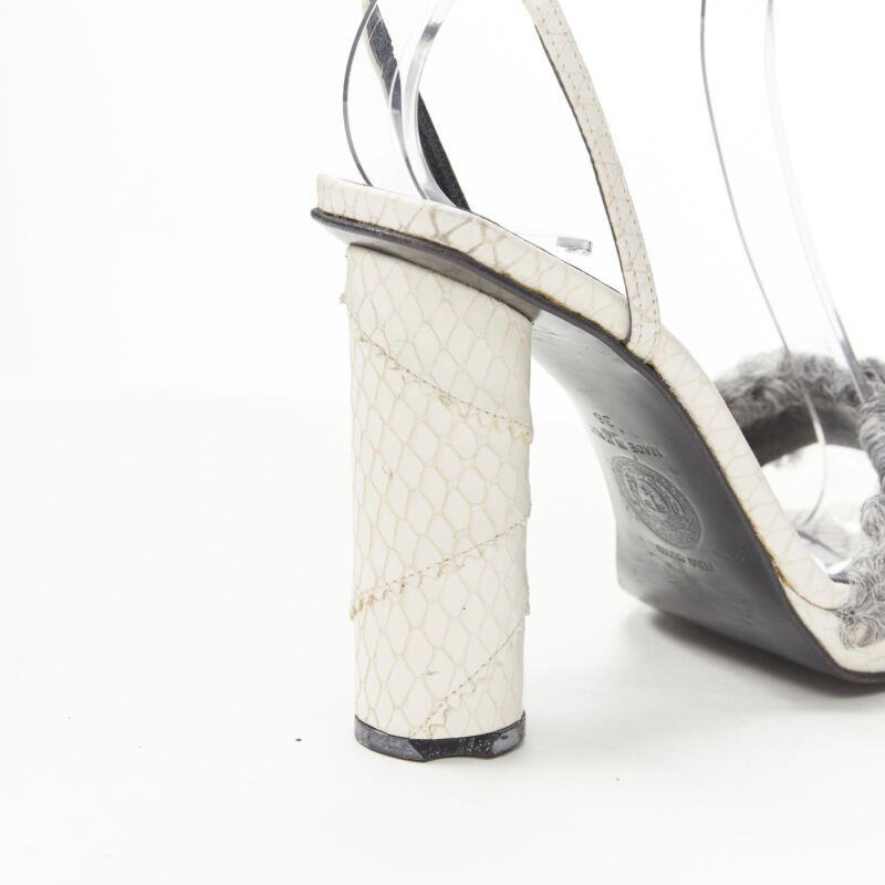 Gianni Versace Shearling Cone Sandals - Image 11