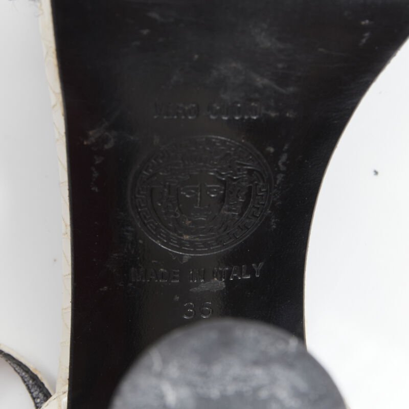 Gianni Versace Shearling Cone Sandals - Image 13