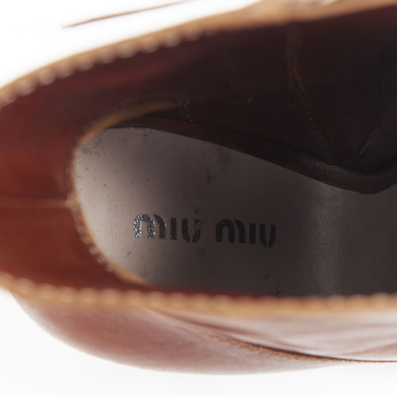 Miu Miu Laced Platform Booties - Image 13