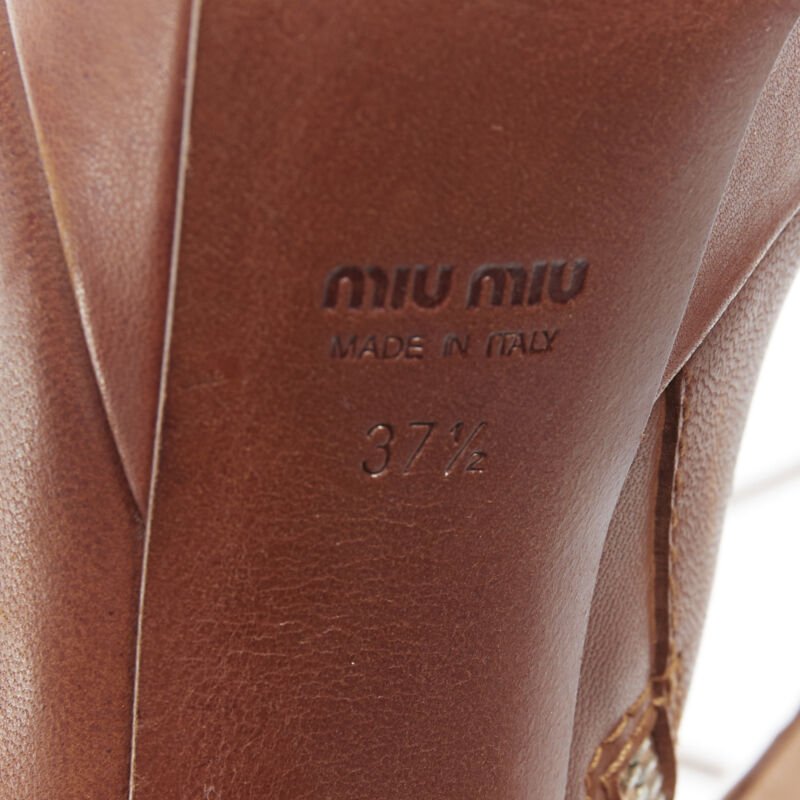 Miu Miu Laced Platform Booties - Image 14