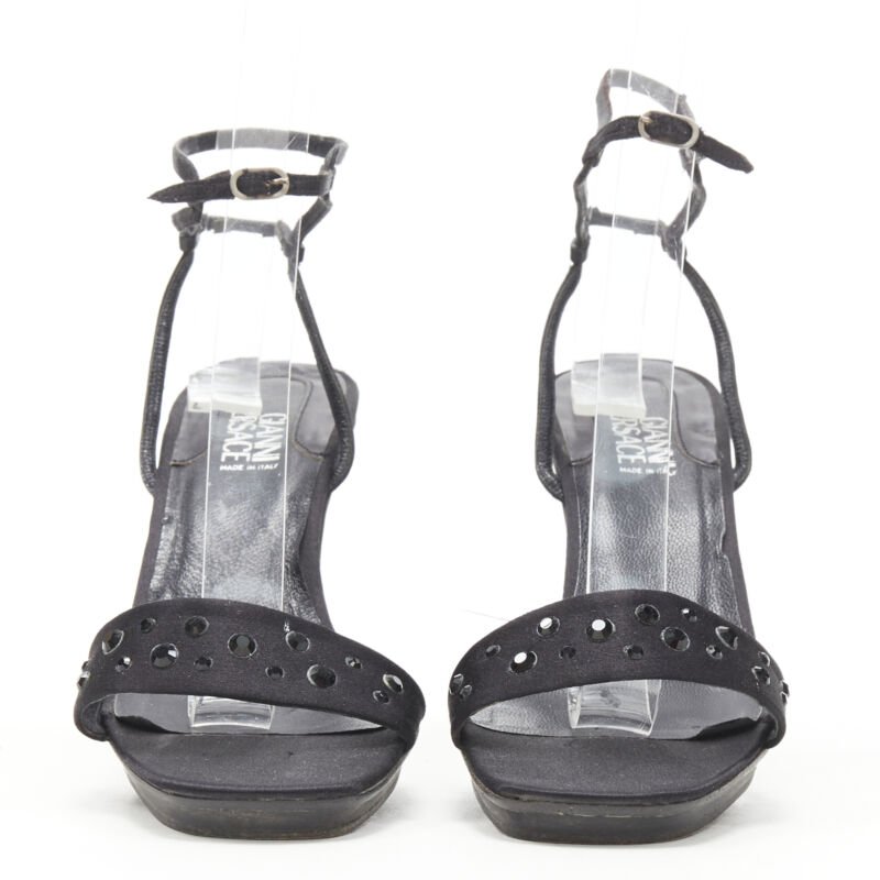 Gianni Versace Crystal Cone Sandals - Image 6