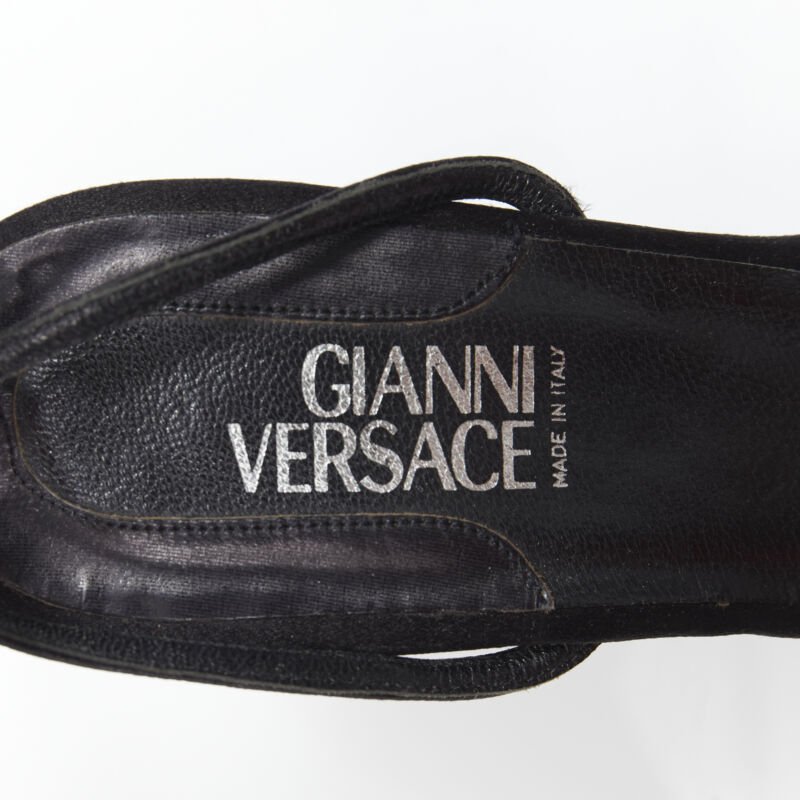 Gianni Versace Crystal Cone Sandals - Image 11