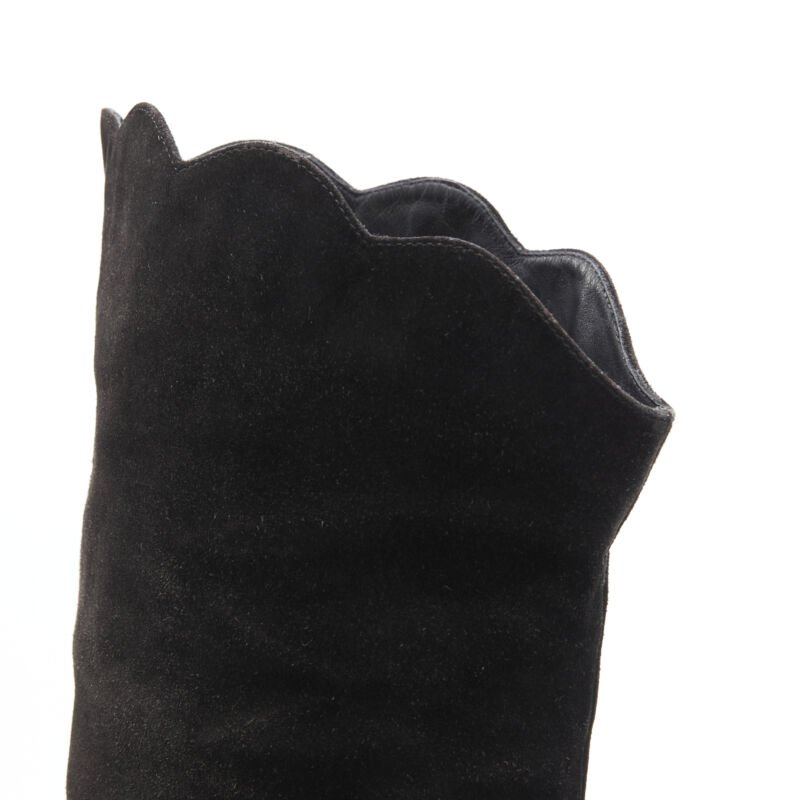 Gianni Versace Stitch Cutout Heel Boots - Image 11