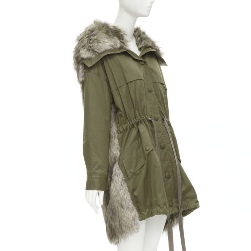Stella Mccartney Faux Fur Drawstring Parka - Image 6