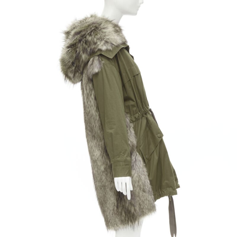 Stella Mccartney Faux Fur Drawstring Parka - 4