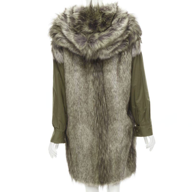 Stella Mccartney Faux Fur Drawstring Parka - Side view
