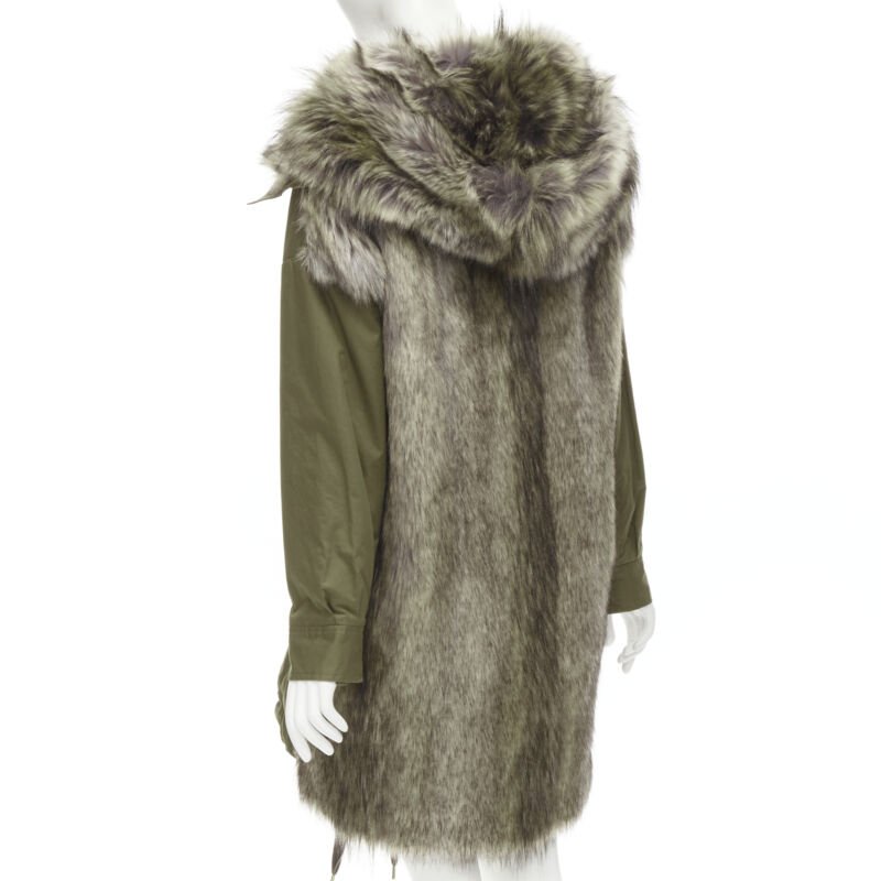 Stella Mccartney Faux Fur Drawstring Parka - Detail 1