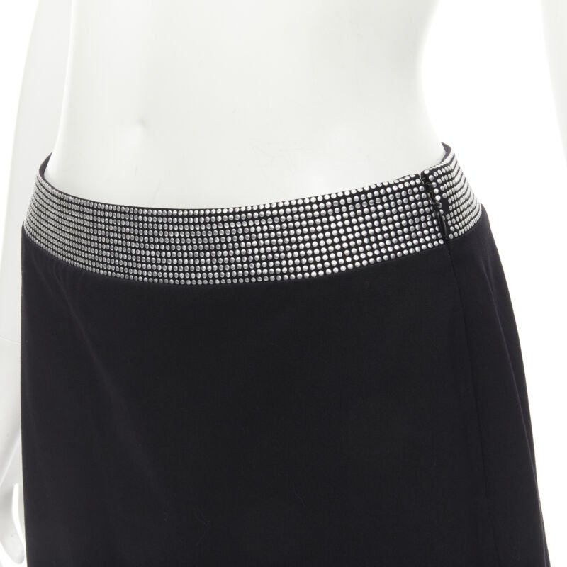 Gianni Versace Studded Wool Skirt - Back view