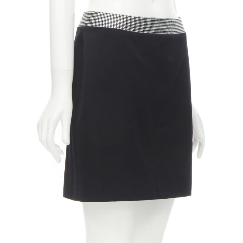 Gianni Versace Studded Wool Skirt - Image 6